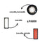 Lampara 5 pasos cob lateral luz roja, USB NG06A