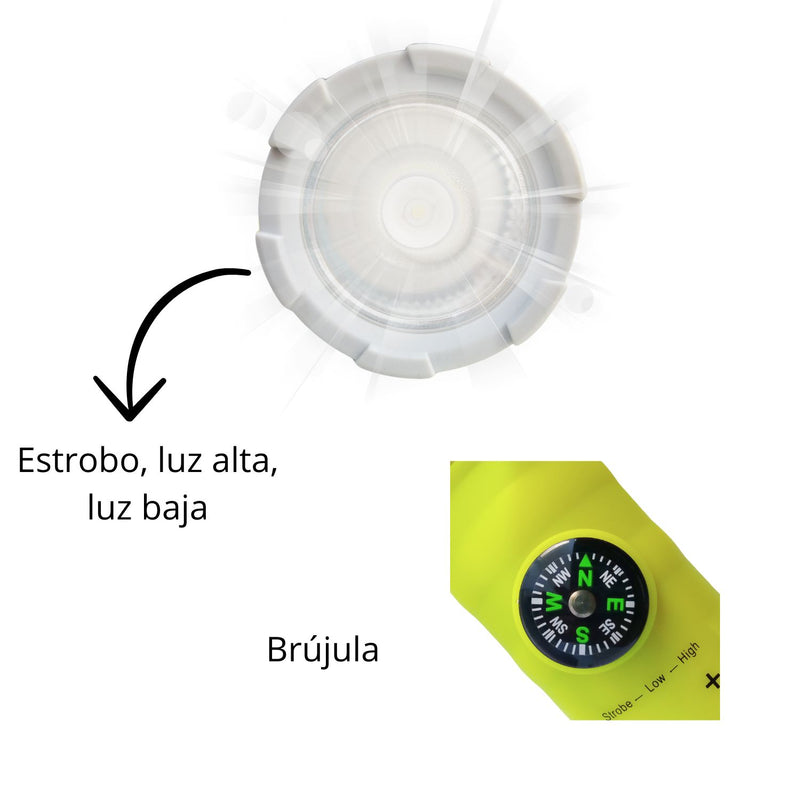 Lampara sumergible 15mts 3 pasos brújula MTYX28
