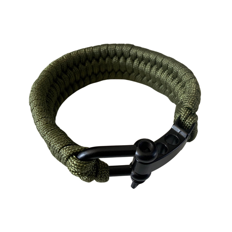 Pulsera Paracord de supervivencia panza de vibora doble BB886