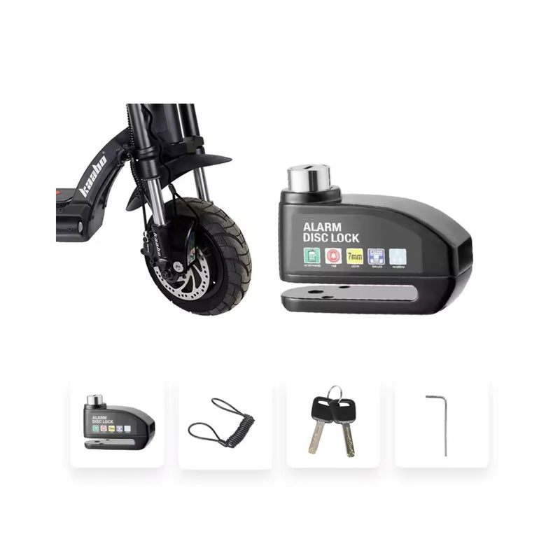 Candado alarma sensor movimiento cable IMPERMEABLE PIN 7mm S1409