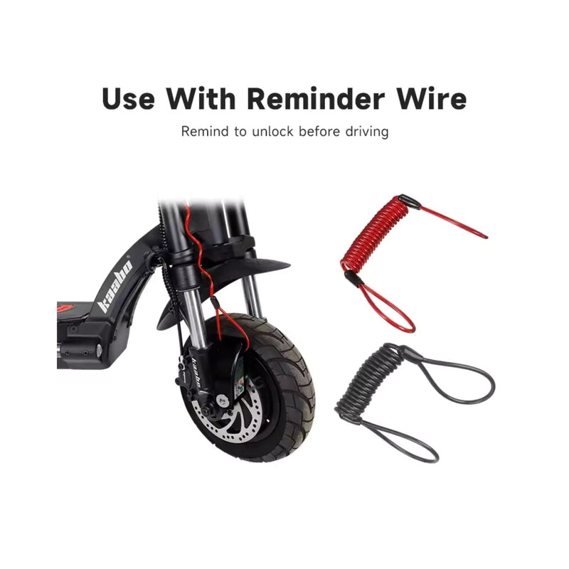 Candado alarma sensor movimiento cable IMPERMEABLE PIN 7mm S1409