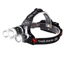 Lámpara Minera LED 8000 LM Triple Luz Recargable USB-C Ajuste 90° AL-006A