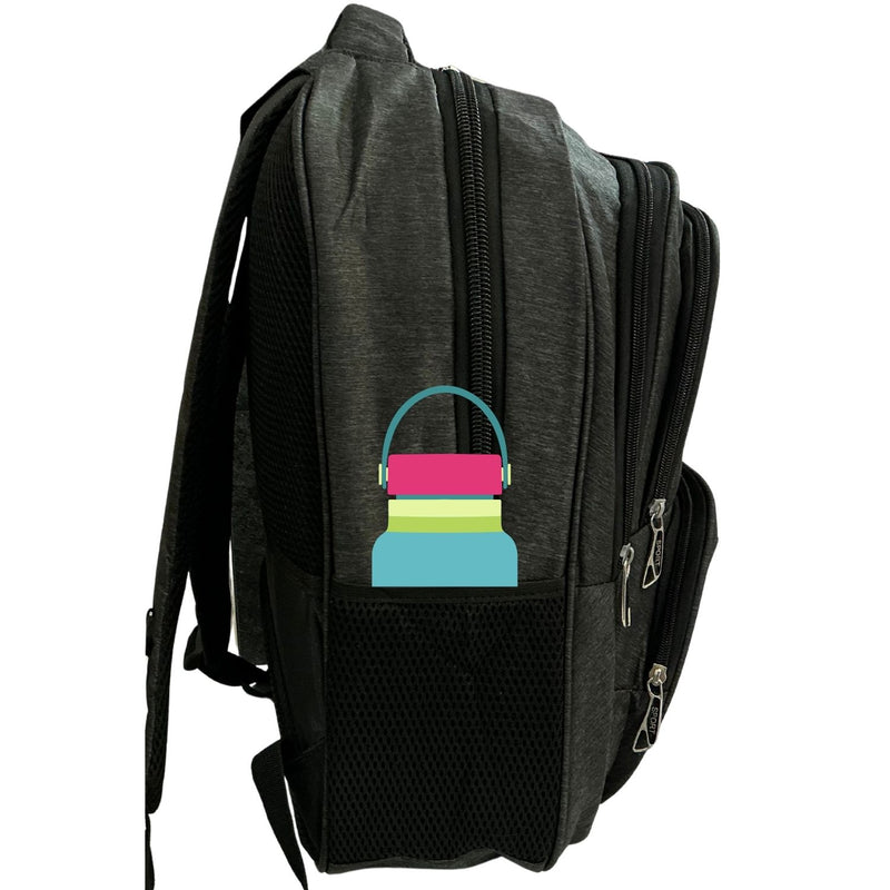 Mochila ergonómica Cinturón Laptop Porta Botellas 5 compartimientos 25 lts BB1662