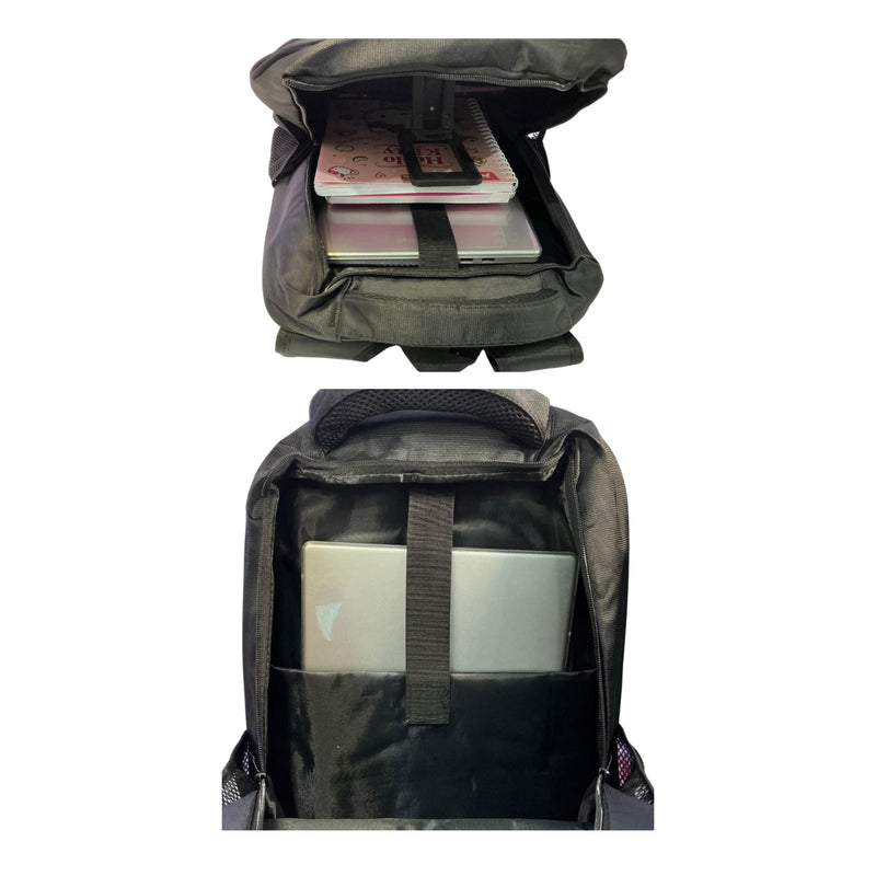 Mochila 5 Compartimentos 20Lts Seguridad Laptop Porta Botellas BB1664