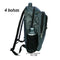 Mochila 25 lts 7 Compartimentos Porta Botella LapTop Impermeable Haza BB1702