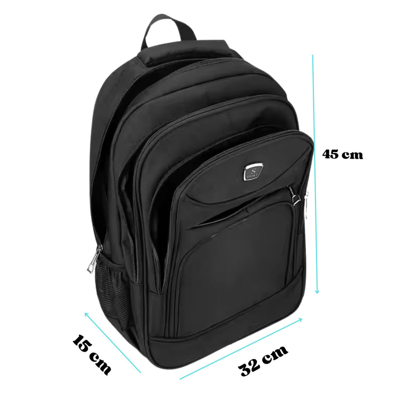 Mochila Laptop porta botellas Impermeable 22lts 4 compartimientos BB1704