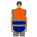 Chaleco Porta Credencial de Seguridad antireflejante  + Múltiples Bolsas BB