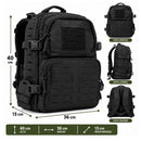 Mochila Táctica Corte Láser 19 Lts "Apertura 180°" porta cargadores lateral   BK087