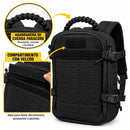 Mochila Táctica 15lts Multipropósito corte laser Asa Paracord y Correas Ajustables LAS500