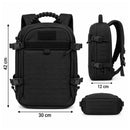 Mochila Táctica 15lts Multipropósito corte laser Asa Paracord y Correas Ajustables LAS500