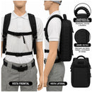 Mochila Táctica 15lts Multipropósito corte laser Asa Paracord y Correas Ajustables LAS500