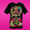 Playera Led Activada Por Sonido luz Intermitente VER VIDEO EN DESCRIPCION +pulsera  80%algodón + 20%spandex SN138