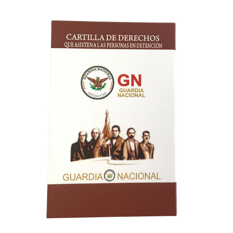 Cartilla de Derechos básicos P/personas en Detención CNDH y GN SN185
