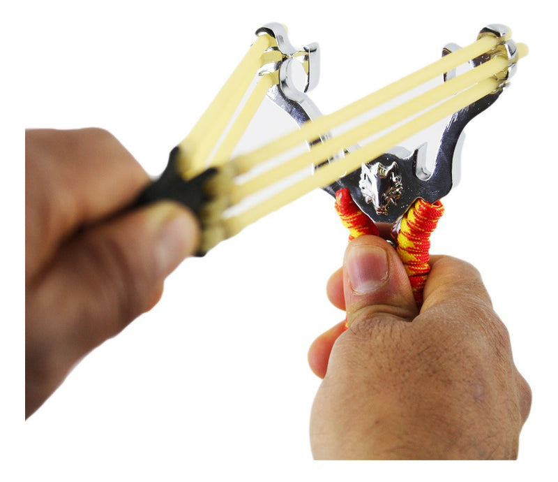 Resortera 3 ligas con brújula y paracord DG005