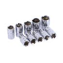 Set Matraca Reversible Dados Métricos Extensión 1/2 Para Mecánica 12pz  DH154
