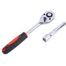 Set Matraca Reversible Dados Métricos Extensión 1/2 Para Mecánica 12pz  DH154