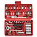 53 en 1 Kit Herramientas Dados Puntas Matraca Extensiones Estuche DH158