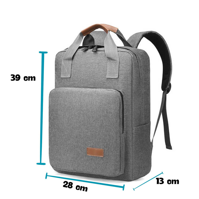 3 en 1 Mochila maletín +lonchera +lapicera laptop porta botellas 15 lts DNB261