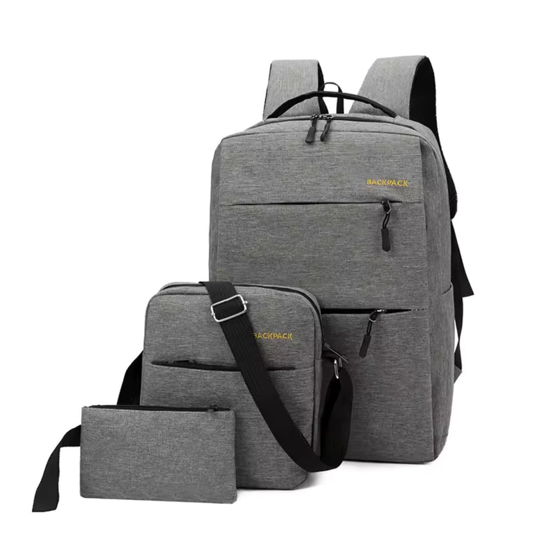 3 en 1 : Mochila + Lonchera + Lapícera USB Laptop 20 lts DNB263