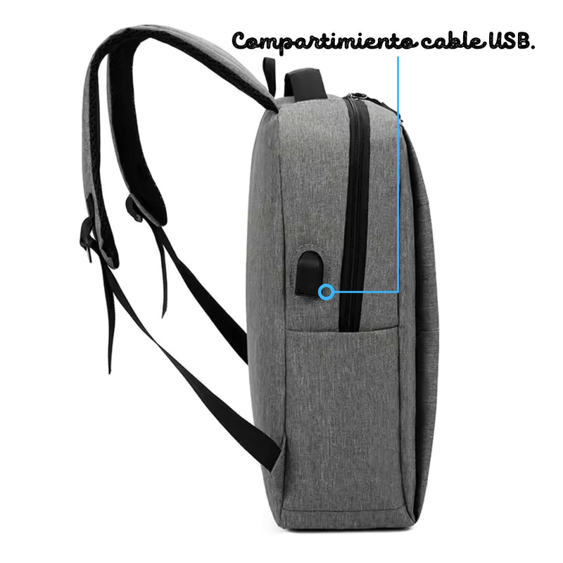 3 en 1 : Mochila + Lonchera + Lapícera USB Laptop 20 lts DNB263