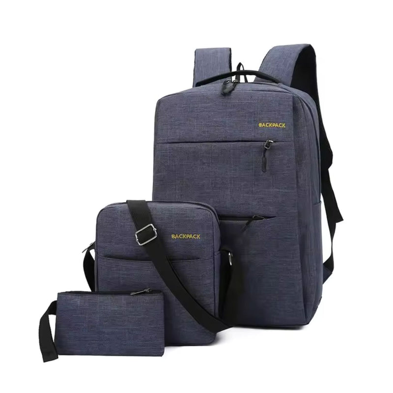 3 en 1 : Mochila + Lonchera + Lapícera USB Laptop 20 lts DNB263