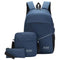 3 en 1 Mochila +Lonchera +Lapicera Audifonos USB LAPTOP DNB264