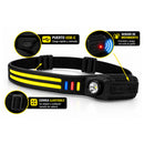 Lampara Cabeza LED COB 9 Modos Sensor 30 cm DT573
