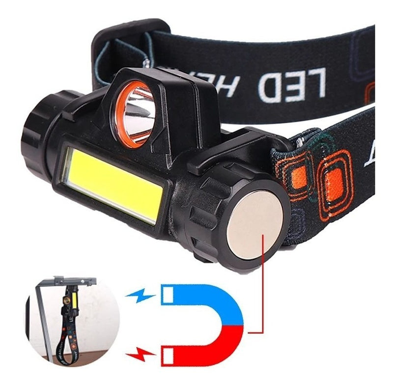 Linterna frontal con imán dos pasos DT446