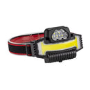 Lámpara Minera LED COB trasero Luz Roja Azul  Ajuste 90° 5 Modos Ajustable IPX DT495