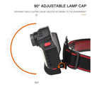 Lámpara Minera LED COB trasero Luz Roja Azul  Ajuste 90° 5 Modos Ajustable IPX DT495