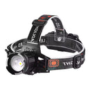 Lámpara Minera IPX6 Led 2500 LM Micro USB  Zoom Blanca Alta/Baja/Estrobo DT55P