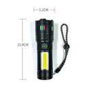 Lampara Power Bank nivel de carga + cob 5 pasos impermeable DT665