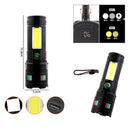 Lampara Power Bank nivel de carga + cob 5 pasos impermeable DT665