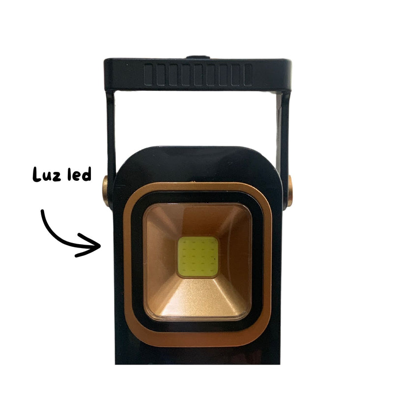 Lampara de emergencia multifunción, panel solar 4000lum DT6TA