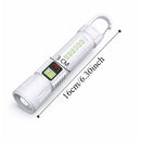 Linterna LED Recargable C Gancho Indicador Batería + Zoom DT743