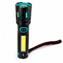 Lámpara LED Recargable USB 4 Modos Luz COB Alta Potencia Camping Emergencias DT756