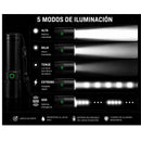 Lámpara LED Recargable Pila Jumbo USB-C  5 Modos SOS Cuerpo Aluminio e IPX4 DT778