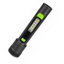 Linterna LED COB  IPX5 Zoom Ajustable USB C Camping Emergencias EDC DT786