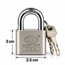 Candado Seguridad Endurecido Anti Corte Impacto 3 Llaves FHS50A
