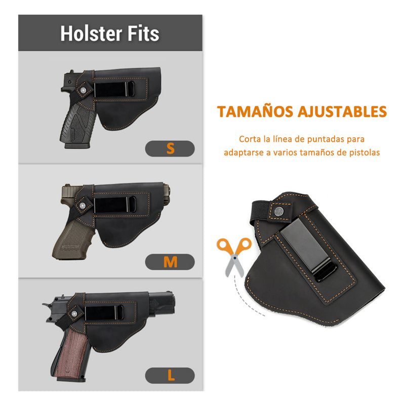 Funda Arma Ambidiestra x Clip Universal Oculta 1 Cargador Pj052