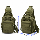 Mochila Pechera corte laser porta tablet y accesorios con cuerda paracord  wz066