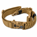 Portafusil Táctico de 1 y 2 Puntos Ajustable Paracord Pedernal Mosquetón Corta Soga GJ327