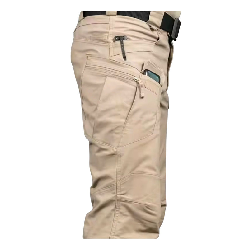 Pantalón COMBATE Táctico Ajustable Multi Compartimientos Trabillas Anchas uso rudo GJPKZ-1