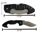 Cuchillo Maxi Empuñadura, texturizada, Plegable Acero en Frio JF027