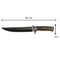 Cuchillo Afilado, Sendero de Pesca y Caza Color Plateado JF0522
