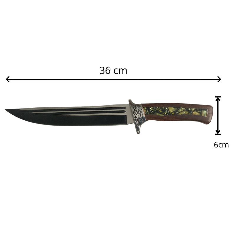 Cuchillo Afilado, Sendero de Pesca y Caza Color Plateado JF0522