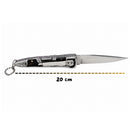 Navaja Plegable Relieves llavero + clip  Acero INOX Mármol EDC Llavero 20cm JF1012 / JF1013