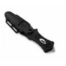 Cuchillo Supervivencia Bushcraft Funda Rígida Liberación Rápida rompe vidrios  JF1019
