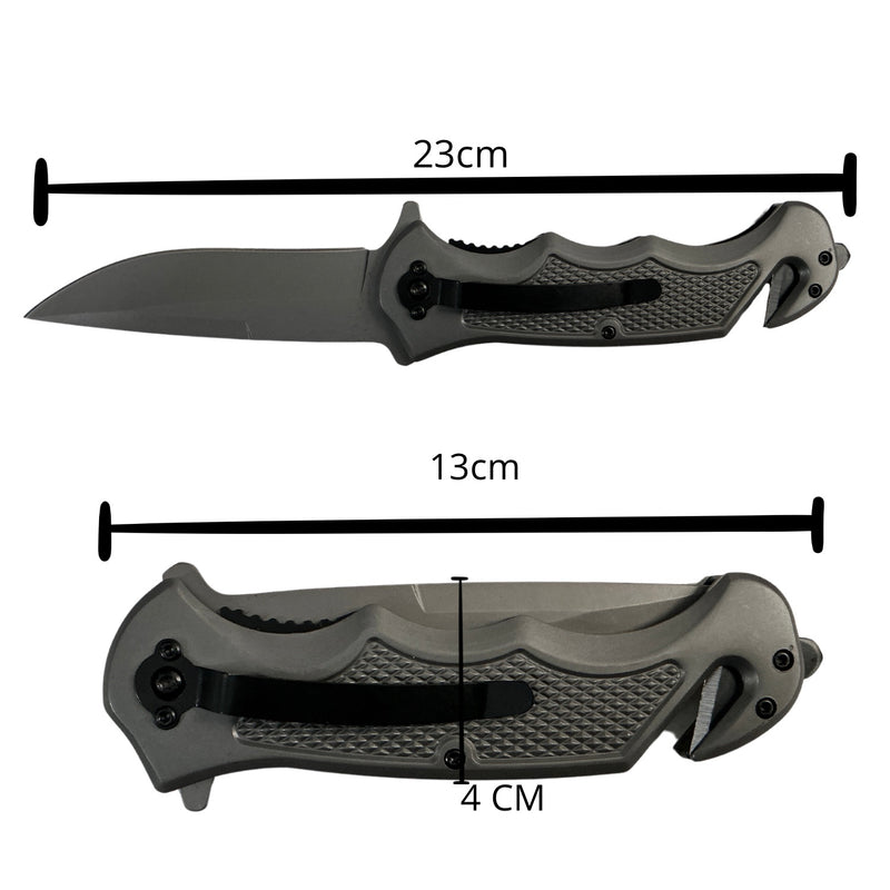 Cuchillo Táctico Militar c/ corta soga semi-automatico JF140
