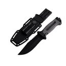 Cuchillo Camping Funda + Pedernal + Brújula JF4038A
